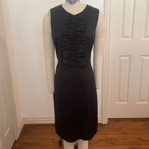 Kate Spade EUC Black Tuxedo Front Silky Dress Size 12
